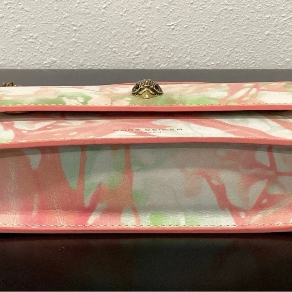 Kurt Geiger London Bond Top Handle Pink and Green Women's Bag NWT - Picture 7 of 12